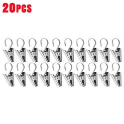 Lot de 20 clips pour tenture murale