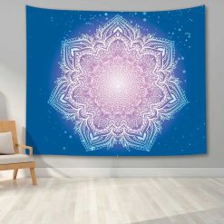 Tenture Murale Mandala Éveil Cosmique Pastel