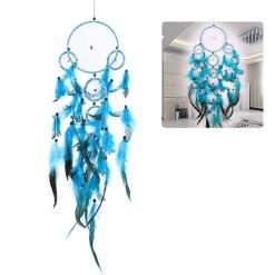 Attrape-Rêves 'Cascade de Plumes Turquoise'