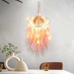 Model 1 Attrape-Rêves Œil 'Douceur Rose' - classique ou lumineux