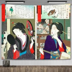 Tenture Murale Japonaise Beautés d’Edo – Reflets du Monde Flottant