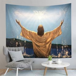 Tenture Murale Art Chrétien "Baptême de Lumière"