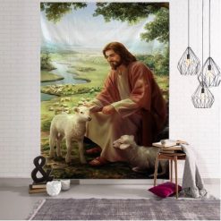 Tenture Murale Art Chrétien "Bénédiction Pastorale"