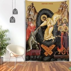 Tenture Murale Art Chrétien "Triomphe sur les Limbes"