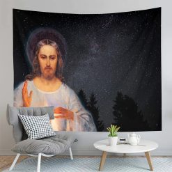 Tenture Murale Art Chrétien "Veilleur des Étoiles"