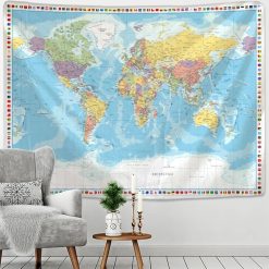 Tenture Murale Carte du Monde "Atlas Classique"