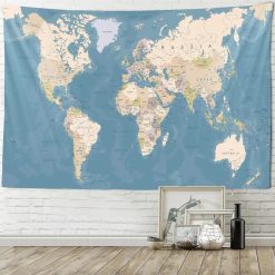 Tenture Murale Carte du Monde Explorateur