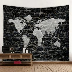 Tenture Murale Carte du Monde Mur Urbain