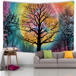 Tenture Murale Arbre de Vie "Éclat Cosmique"