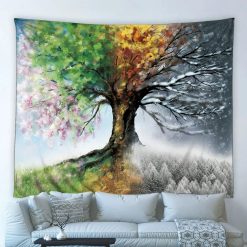 Tenture Murale Arbre de Vie "Les Quatre Saisons"
