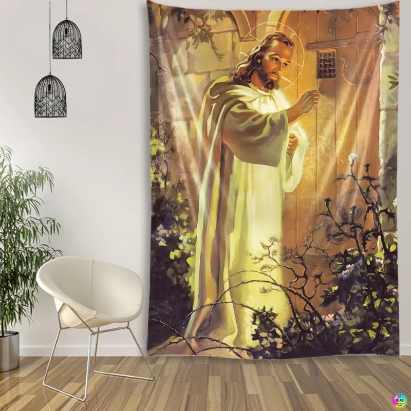 Tenture Murale Art Chrétien "La Porte de la Lumière"