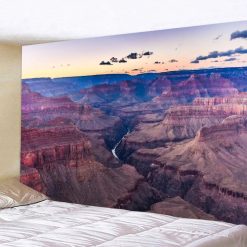 Tenture Murale Nature "Canyon Majestueux au Crépuscule"