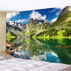 Tenture Murale Nature "Reflets Alpins Cristallins"