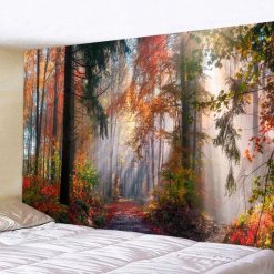 Tenture Murale Nature "Sentier Enchanté d’Automne"