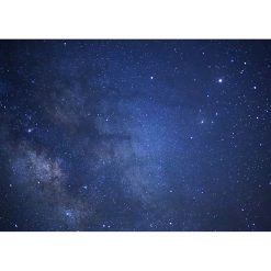 Tenture Murale Espace - Ciel Étoilé Bleu Profond