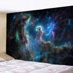 Tenture Murale Espace Galactique - Nébulosité Cosmique Éthérée