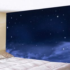Tenture Murale Espace Galactique - Nuit Étoilée au-dessus des Nuages