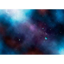 Tenture Murale Espace - Univers Coloré et Planètes Lointaines