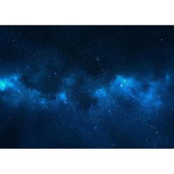 Tenture Murale Espace - Voie Lactée Bleue Profonde