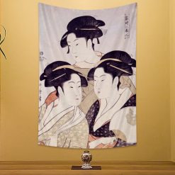 Tenture Murale Japonaise Ukiyo-e Beautés de l’Époque d’Edo - Portraits de Femmes en Kimono !