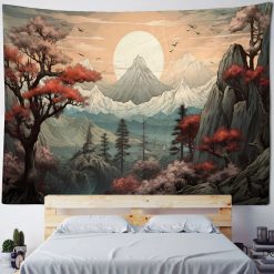 Tenture Murale Nature Montagnes d’Orient sous le Soleil Levant