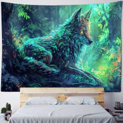 Tenture Murale Animaux - Esprit de la Forêt Enchantée