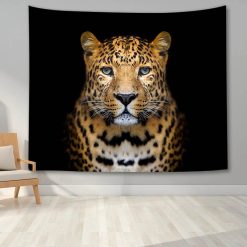 Tenture Murale Animaux - Léopard Regard Hypnotisant