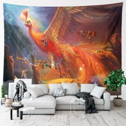 Tenture Murale Animaux Phénix Majestueux Volant