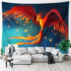 Tenture Murale Animaux Phénix de Feu