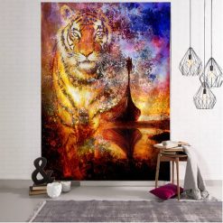 Tenture Murale Animaux Tigre - Âme Spirituelle de la Forêt