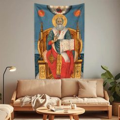 Tenture Murale Art Chrétien Orthodoxe - Le Trône du Père Éternel