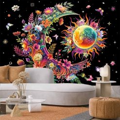 Tenture Murale Bohème Jardin Céleste Fleuri