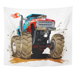 Tenture Murale Camion - Monster Truck Flamboyant