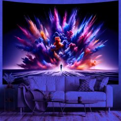 Tenture Murale Lumière Noire - Éveil Chromatique