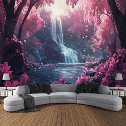 Tenture Murale Paysage Conte Cascade des Pétales Roses