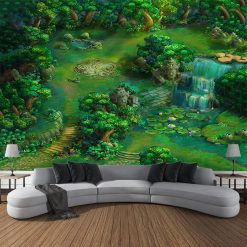 Tenture Murale Paysage Conte Jardin Secret des Esprits Ancestraux