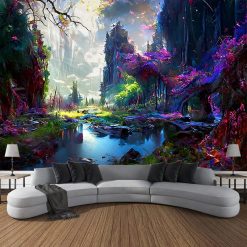 Tenture Murale Paysage Conte Valée des Couleurs Oubliées