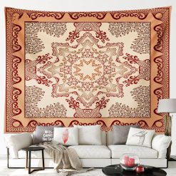Tenture Murale Mandala Oriental Étoile des Sables