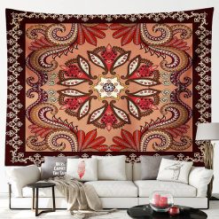 Tenture Murale Mandala Oriental Rosace des Sables