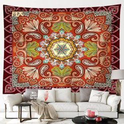 Tenture Murale Mandala Oriental Soleil des Épices