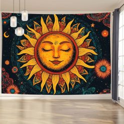 Tenture Murale Bohème Soleil Éveillé de l’Univers