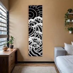 Tenture - Murale Japonaise Vagues Abstraites