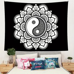 Tenture Murale Mandala Yin Yang de l’Harmonie Éternelle