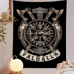 Tenture Murale Viking "Bouclier du Valhalla"