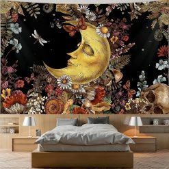 Tenture Murale Bohème Jardin Secret de la Lune