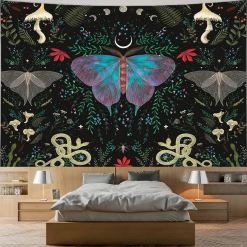 Tenture Murale Bohème Papillon Céleste des Forêts Enchantées