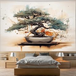 Tenture Murale Japonaise Bonsaï Zen
