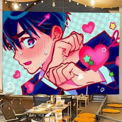 Tenture Murale Japonaise Manga Coup de Foudre Kawaii