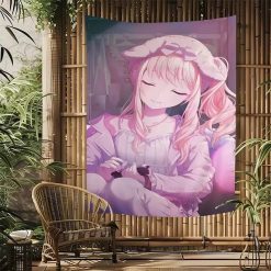 Tenture Murale Japonaise Manga Rêve Pastel