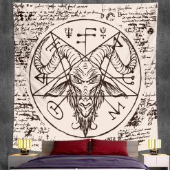 Tenture Murale Occulte - Pentagramme de Baphomet